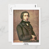 Carte Postale Autoportrait. Par Edgar Degas (Devant / Derrière)