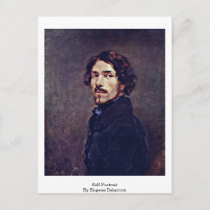 Carte Postale Autoportrait Par Eugene Delacroix