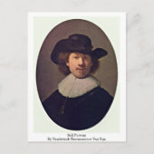Carte Postale Autoportrait Par Rembrandt Harmenszoon Van Rijn (Devant)