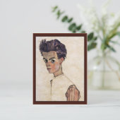 Carte Postale Autoportrait Par Schiele Egon (Debout devant)
