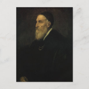 Carte Postale Autoportrait par Titien, Art Renaissance Vintage