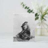 Carte Postale Autoportrait s'appuyant sur un rebord de pierre, 1 (Debout devant)