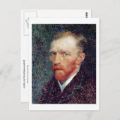 Carte Postale Autoportrait, Vincent van Gogh (Devant / Derrière)