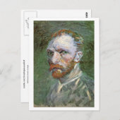Carte Postale Autoportrait, Vincent van Gogh (Devant / Derrière)