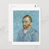 Carte Postale Autoportrait, Vincent van Gogh, 1889 (Devant / Derrière)