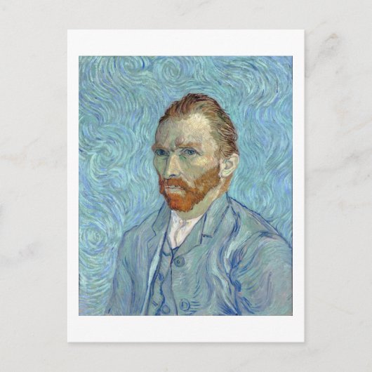 Carte Postale Autoportrait, Vincent van Gogh, 1889 (Devant)