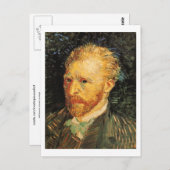 Carte Postale Autoportrait, Vincent van Gogh Art (Devant / Derrière)