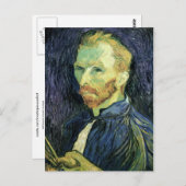 Carte Postale Autoportrait, Vincent van Gogh Art (Devant / Derrière)