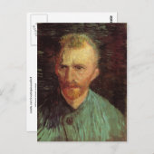 Carte Postale Autoportrait, Vincent van Gogh Art (Devant / Derrière)
