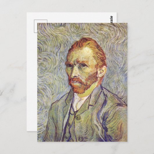 Carte Postale Autoportrait Vincent Willem van Gogh (Devant / Derrière)