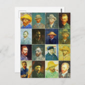 Carte Postale Autoportraits Vincent Van Gogh (Devant / Derrière)