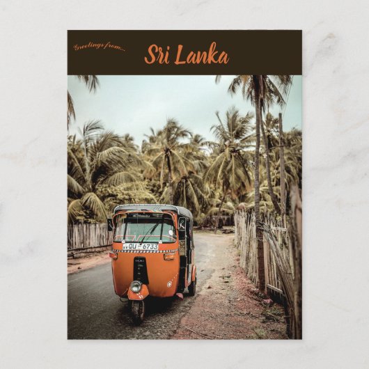 Carte Postale Autorickshaw in Kudawa Sri Lanka (Devant)
