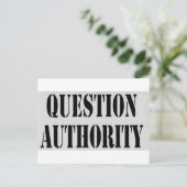 Carte Postale Autorité des questions (Debout devant)