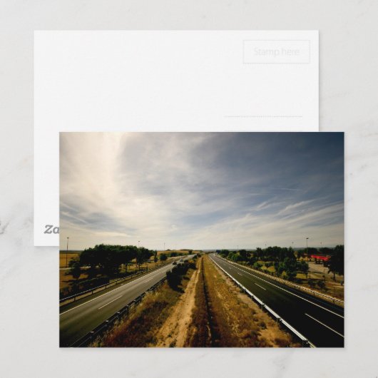 Carte Postale Autoroute (Devant / Derrière)