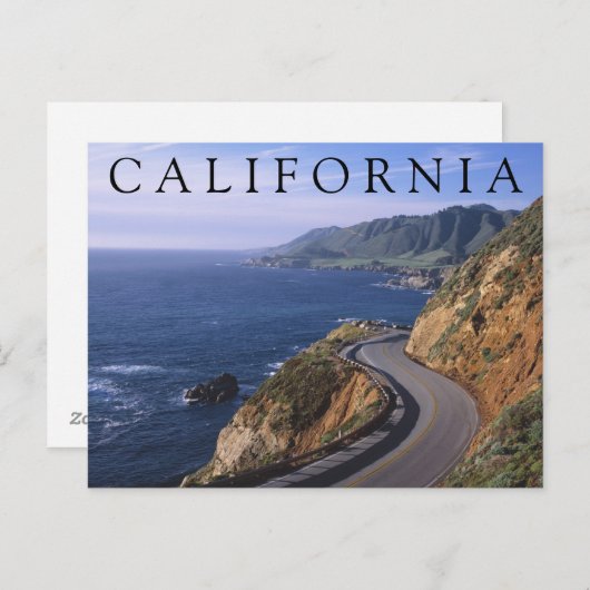 Carte Postale Autoroute 1 | Carmel Californie | Merci (Devant / Derrière)