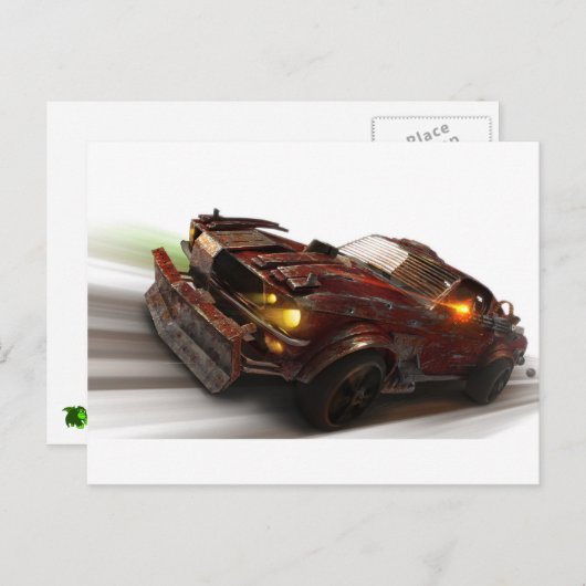 Carte Postale Autoroute Atomique ! (Devant / Derrière)