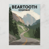 Carte Postale Autoroute Beartooth Montana (Devant)
