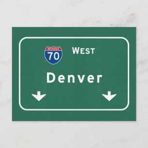 Carte Postale Autoroute d'autoroute nationale de Denver le