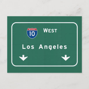 Carte Postale Autoroute d'autoroute nationale de Los Angeles la