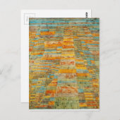 Carte Postale Autoroute et par Paul Klee (Devant / Derrière)