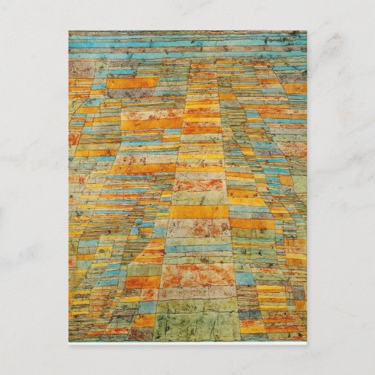 Carte Postale Autoroute et par Paul Klee (Devant)