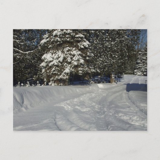 Carte Postale Autoroute Pays Neige (Devant)