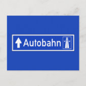 Carte Postale Autoroute, Traffic Sign, Germany (Devant)