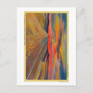 Carte Postale Autoroute US 80 traversant l'état du Sahara améric