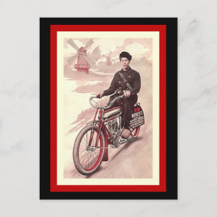 Carte Postale Autour Du Monde Tour M-M Motorcycle