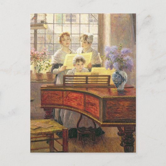 Carte Postale Autour du piano (Devant)