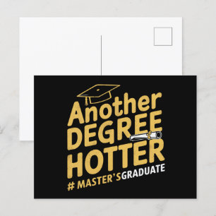 Carte Postale Autre Degré Plus Chaud Diplôme de Master