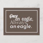 Carte Postale Autrefois aigle, toujours aigle. Brown foncé encad (Devant)
