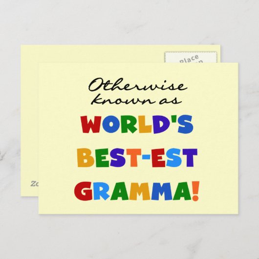 Carte Postale Autrement connu comme T-shirts de Meilleur-est (Devant / Derrière)