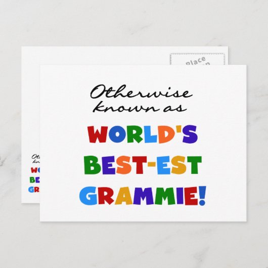 Carte Postale Autrement connu comme T-shirts de Meilleur-est (Devant / Derrière)