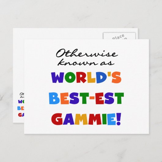 Carte Postale Autrement connu comme T-shirts de Meilleur-est (Devant / Derrière)