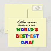 Carte Postale Autrement connu comme T-shirts et cadeaux de (Devant / Derrière)