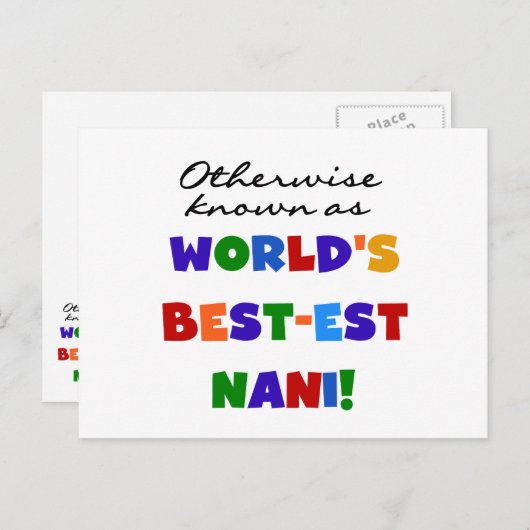 Carte Postale Autrement connu comme T-shirts et cadeaux de (Devant / Derrière)