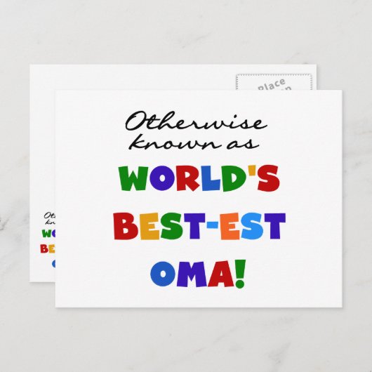 Carte Postale Autrement connu comme T-shirts et cadeaux de (Devant / Derrière)