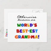 Carte Postale Autrement connu en tant que cadeaux de la (Devant / Derrière)