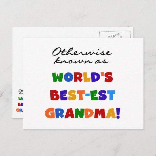 Carte Postale Autrement connu en tant que cadeaux de la (Devant / Derrière)