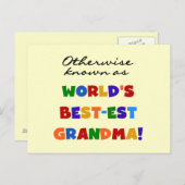 Carte Postale Autrement connu en tant que cadeaux de la (Devant / Derrière)