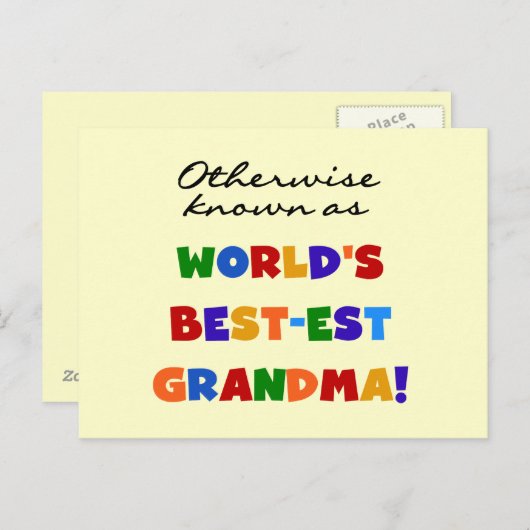 Carte Postale Autrement connu en tant que cadeaux de la (Devant / Derrière)