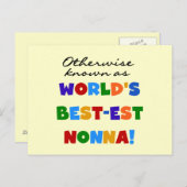 Carte Postale Autrement connu en tant que cadeaux de T-shirts de (Devant / Derrière)