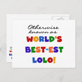 Carte Postale Autres T-shirts et cadeaux Lolo les plus connus (Devant / Derrière)