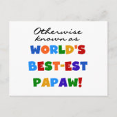 Carte Postale Autres T-shirts et cadeaux Papaw les plus connus (Devant)