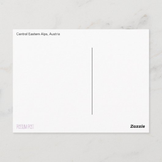 Carte Postale Autriche (Dos)