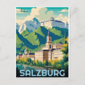 Carte Postale Autriche capitale salzbourg skyline (Devant)