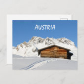 Carte Postale Autriche Hiver dans les Alpes à Lech am Arlberg (Devant / Derrière)