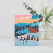 Carte Postale Autriche ski (Debout devant)