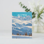 Carte Postale Autriche ski (Debout devant)